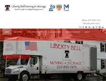 Tablet Screenshot of libertybellmoving.com